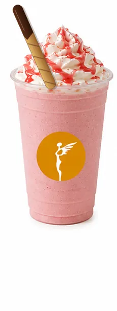 Frappé Strawberry Cream — Café con Ángel