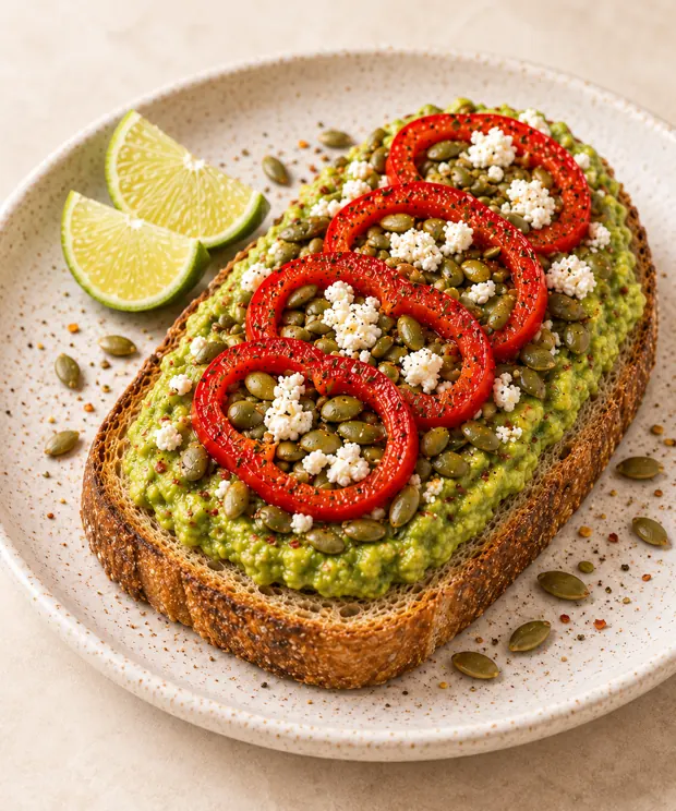 Toast Verde Angelical — Café con Ángel